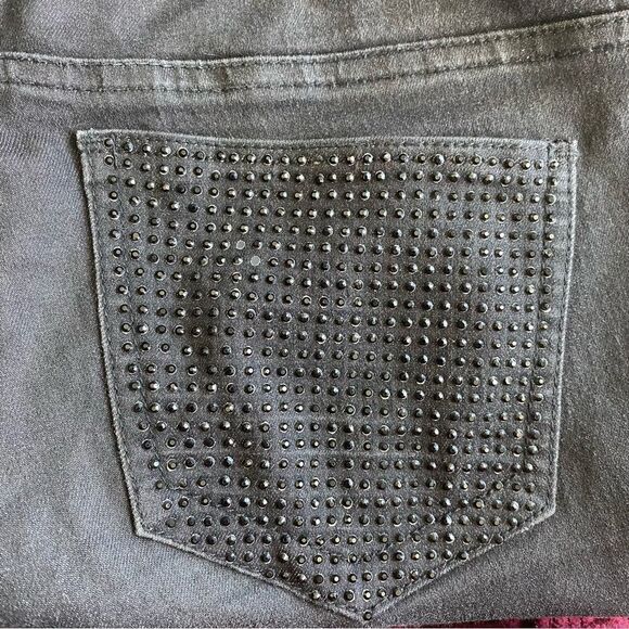Indigo Rein Skinny Jeans 90’s Black Wash Studded Jeans SZ 3 - Picture 13 of 14